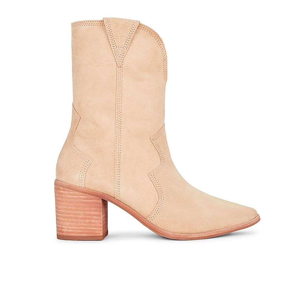 Kaanas Suede Tan Porto Western Boots Size 8